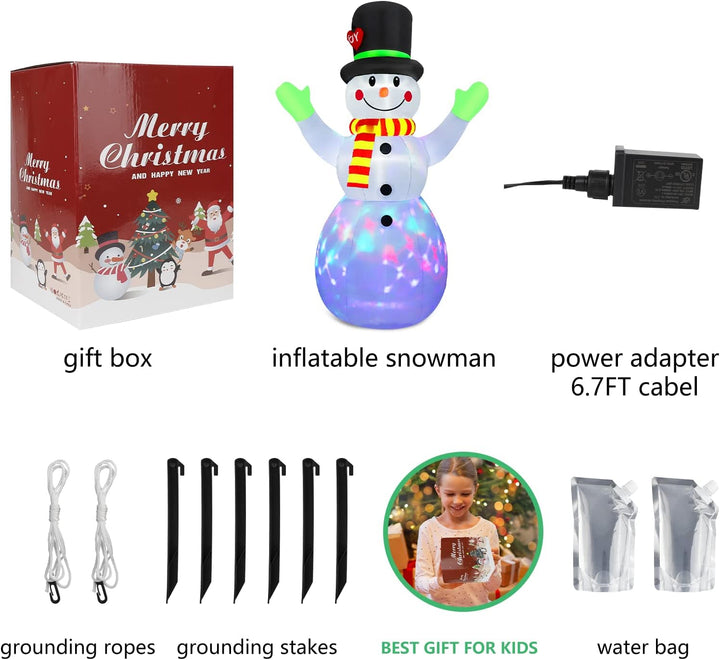 Inflatable Illuminated Snowman (213 cm) - Lotte-State of Style