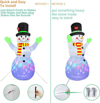 Inflatable Illuminated Snowman (213 cm) - Lotte-State of Style