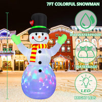 Inflatable Illuminated Snowman (213 cm) - Lotte-State of Style
