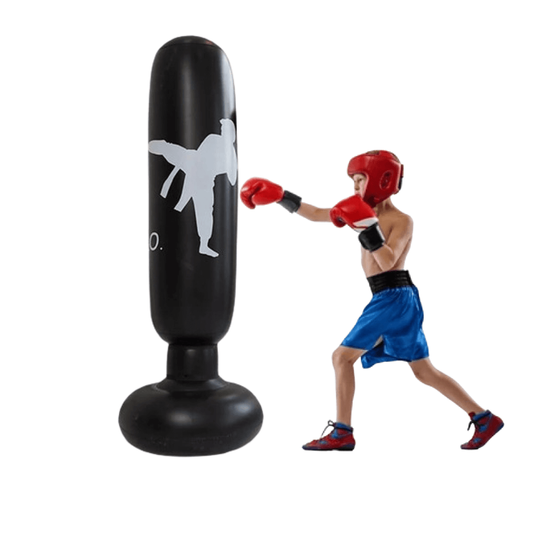 Inflatable Punching Bag - ImpactPro Punch Tower-Black-State of Style