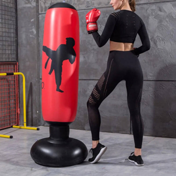 Inflatable Punching Bag - ImpactPro Punch Tower-Black-State of Style