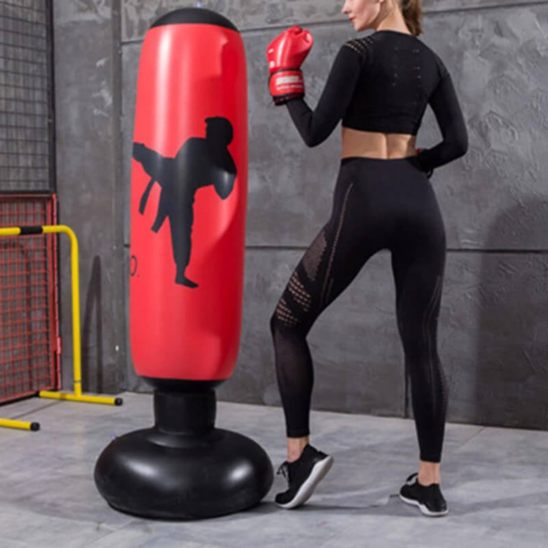 Inflatable Punching Bag - ImpactPro Punch Tower-Black-State of Style