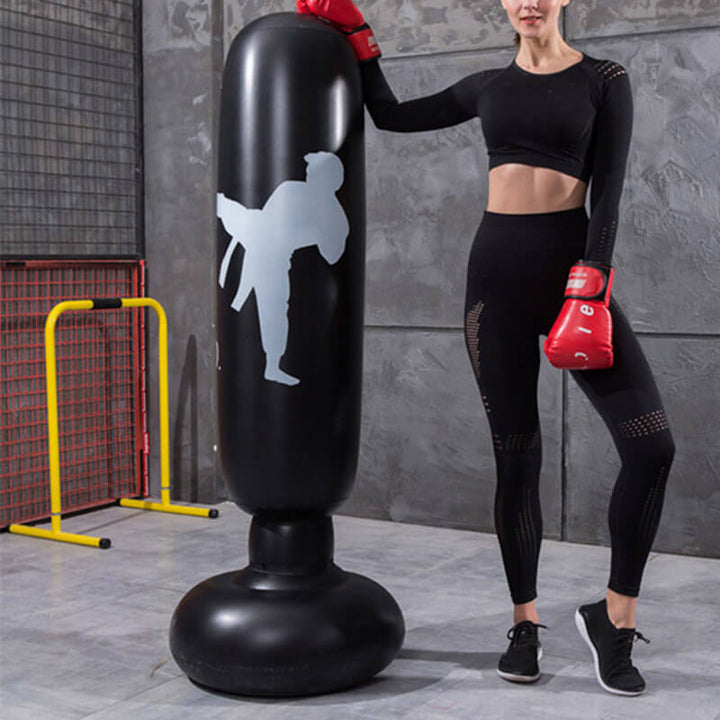 Inflatable Punching Bag - ImpactPro Punch Tower-Black-State of Style