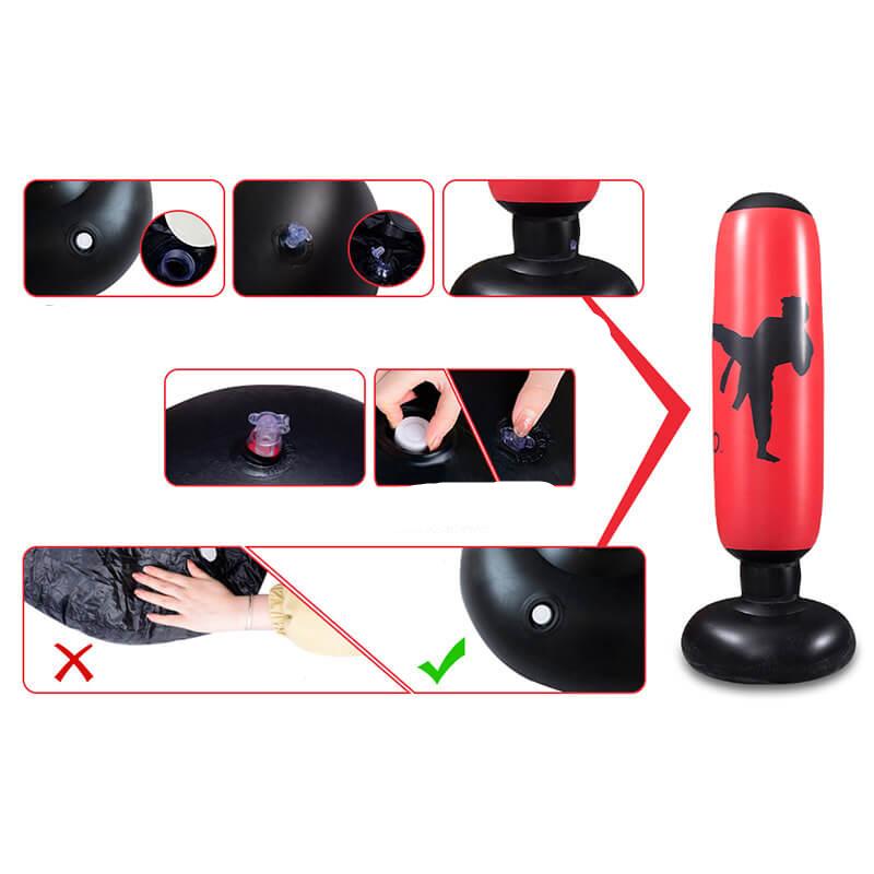 Inflatable Punching Bag - ImpactPro Punch Tower-Black-State of Style