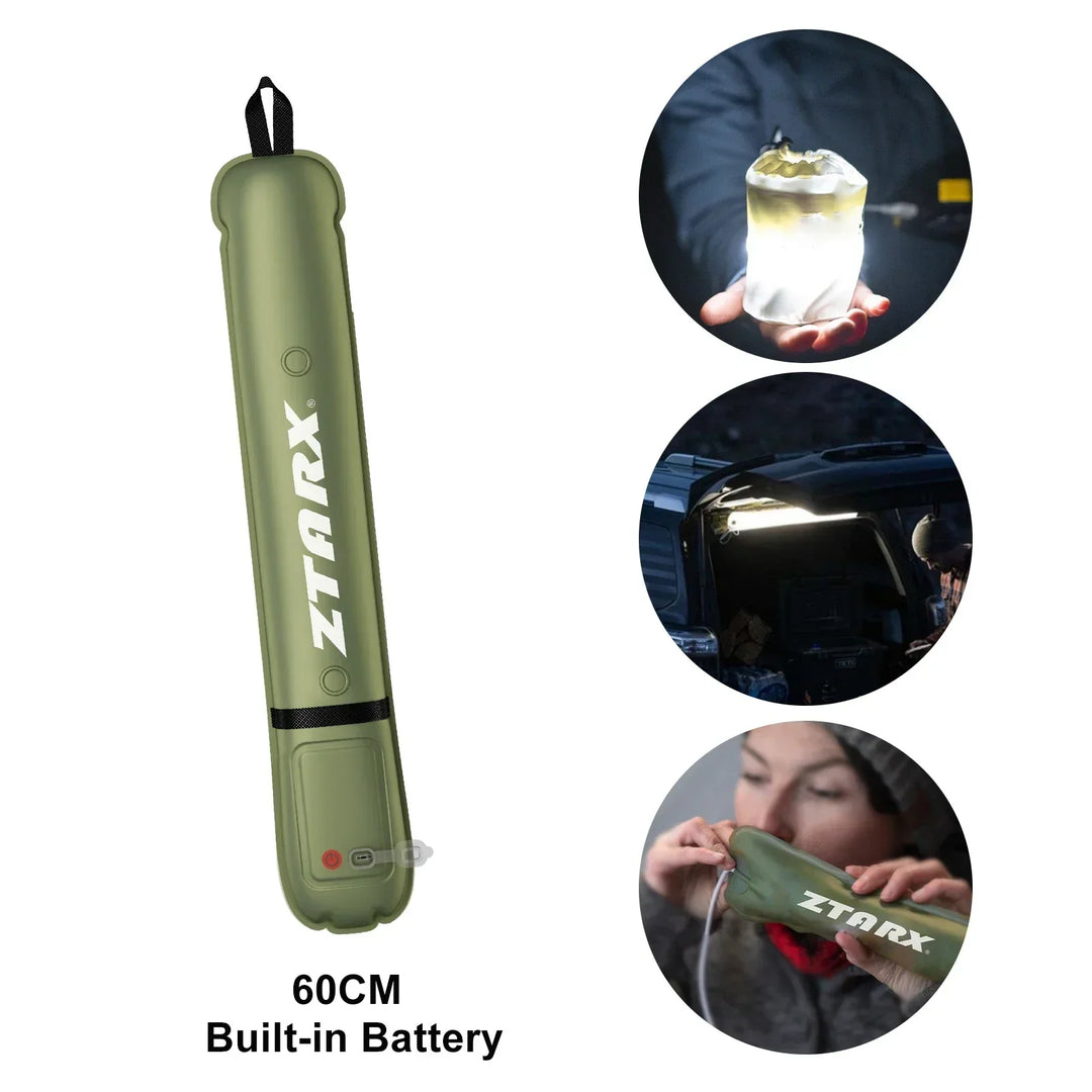 Inflatable Solar LED Tube Light - LumiGlow Pro-4000 mAh-State of Style