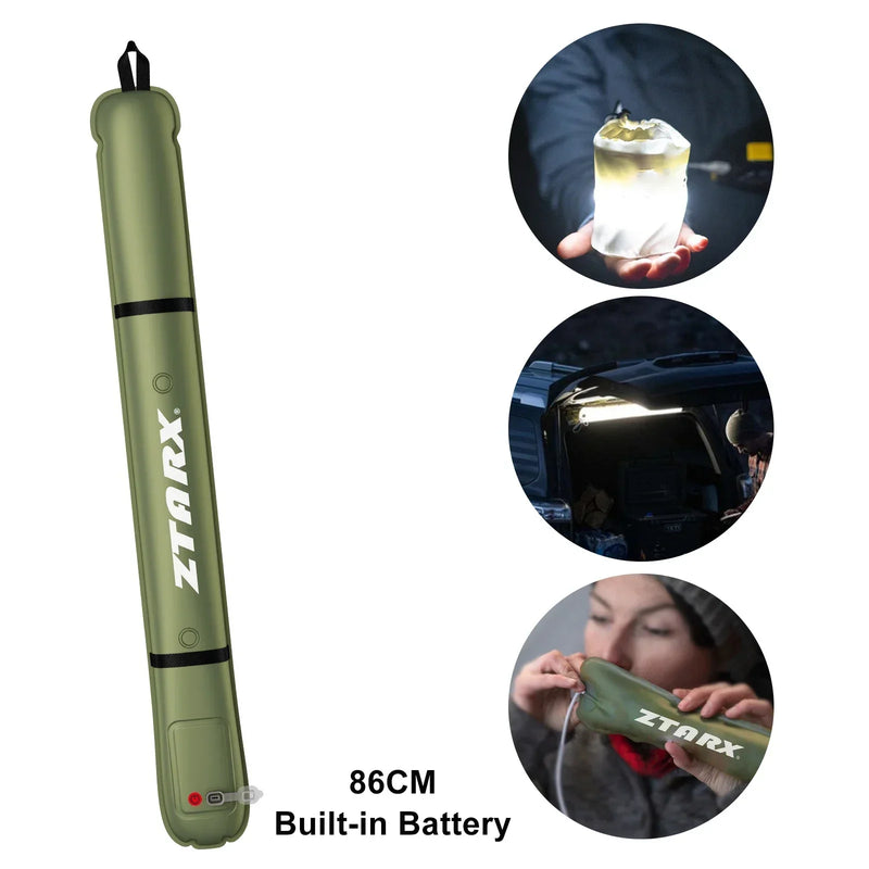 Inflatable Solar LED Tube Light - LumiGlow Pro-4000 mAh-State of Style