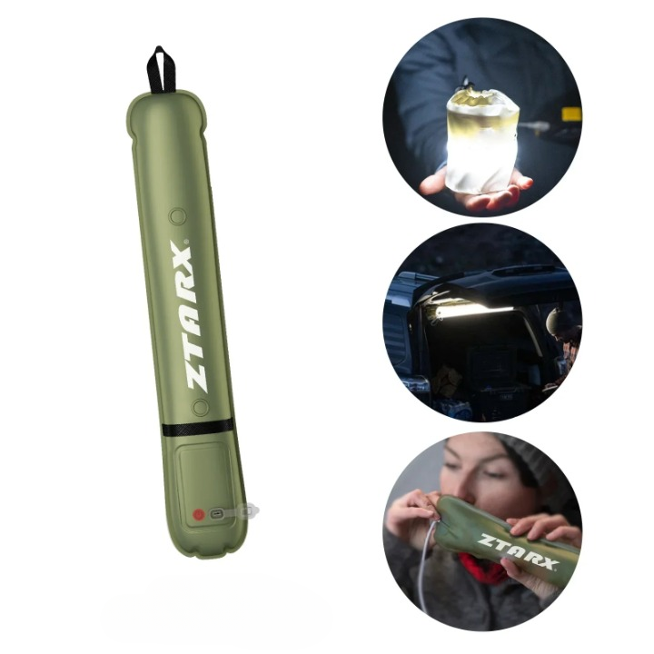 Inflatable Solar LED Tube Light - LumiGlow Pro-4000 mAh-State of Style