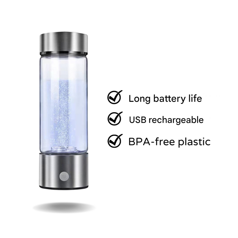 Innovative Hydrogen Water Bottle - HydroPro Generator-Silver-State of Style