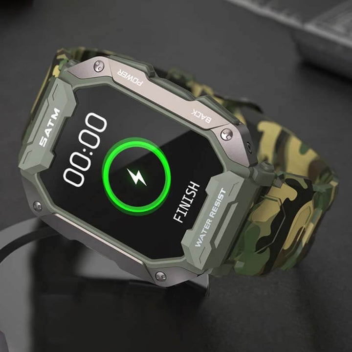 Innovative Smartwatch – ForgeTech-Camo Green-State of Style