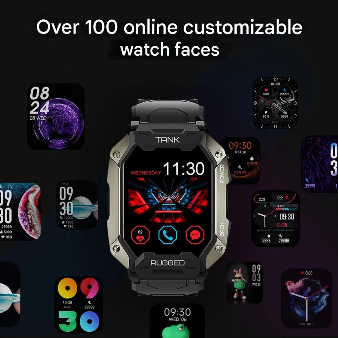 Innovative Smartwatch – ForgeTech-Metallic Black-State of Style
