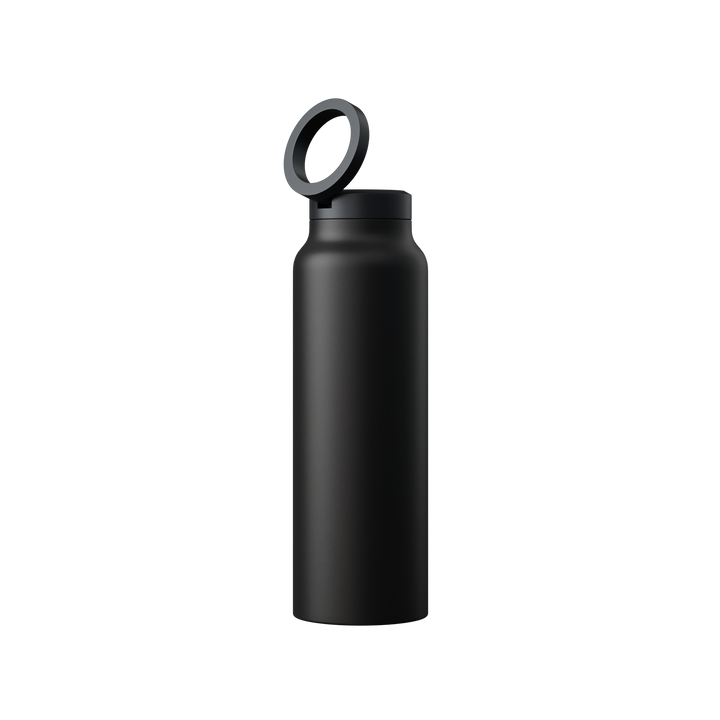 Innovative Water Bottle with Magnetic Ring – HydroSnap-Black-M (720ml)-State of Style