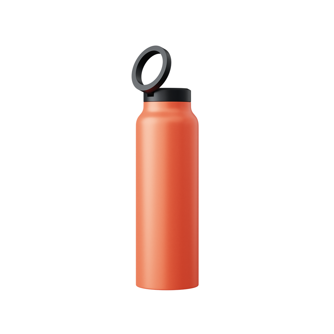 Innovative Water Bottle with Magnetic Ring - HydroSnap-Orange-M (720ml)-State of Style