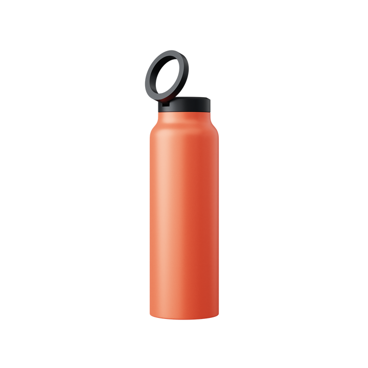 Innovative Water Bottle with Magnetic Ring - HydroSnap-Orange-M (720ml)-State of Style