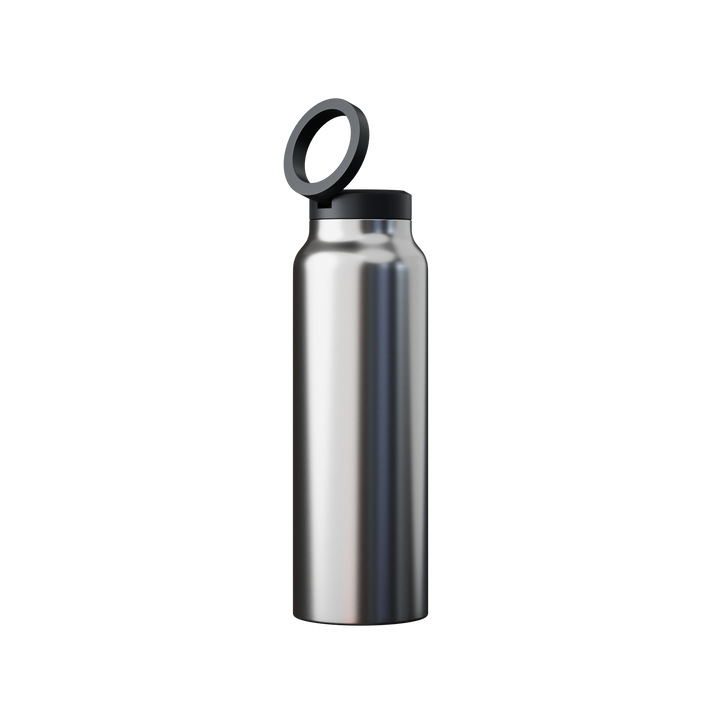 Innovative Water Bottle with Magnetic Ring - HydroSnap-Steel-M (720ml)-State of Style