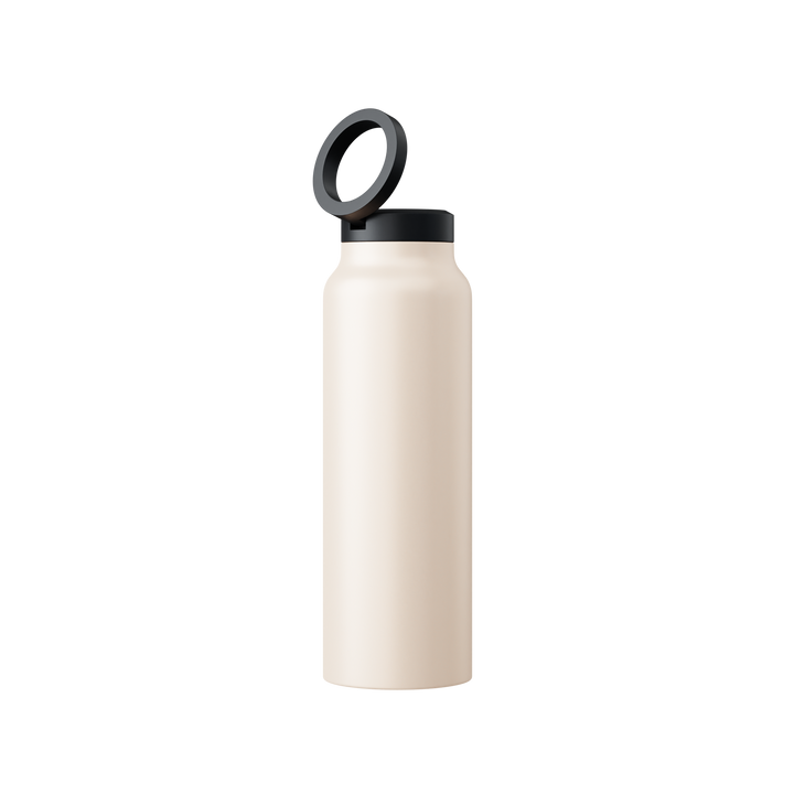 Innovative Water Bottle with Magnetic Ring – HydroSnap-White-M (720ml)-State of Style