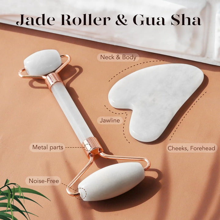 Instant Glow Gua Sha & Jade Roller Set-Groen-State of Style