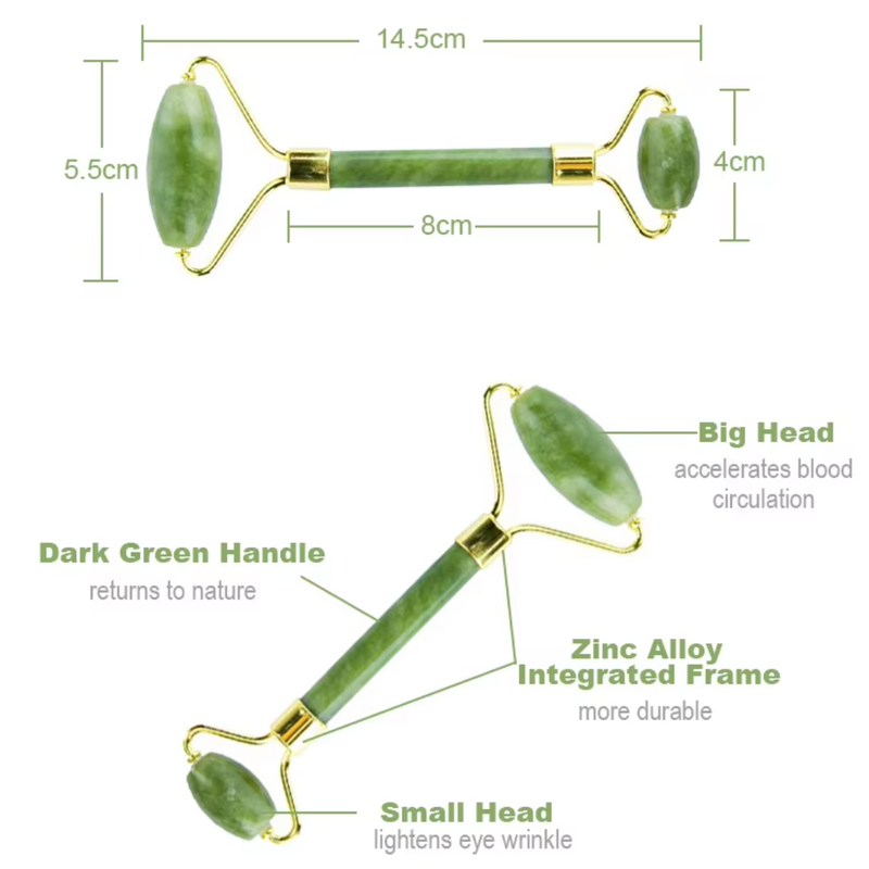 Instant Glow Gua Sha & Jade Roller Set-Groen-State of Style