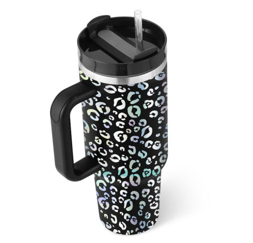 Insulated Mug with Handle and Straw - ChillMate-Black2-1200 ML-State of Style