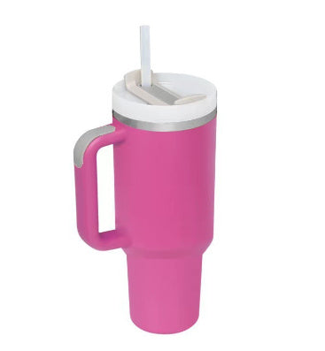 Insulated Mug with Handle and Straw - ChillMate-Roseo-1200 ML-State of Style