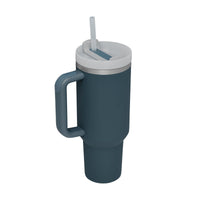 Insulated Mug with Handle and Straw - ChillMate-Stormy Sea-1200 ML-State of Style