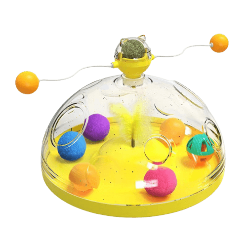 Interactive Cat Puzzle - WhirlPlay-Yellow-State of Style