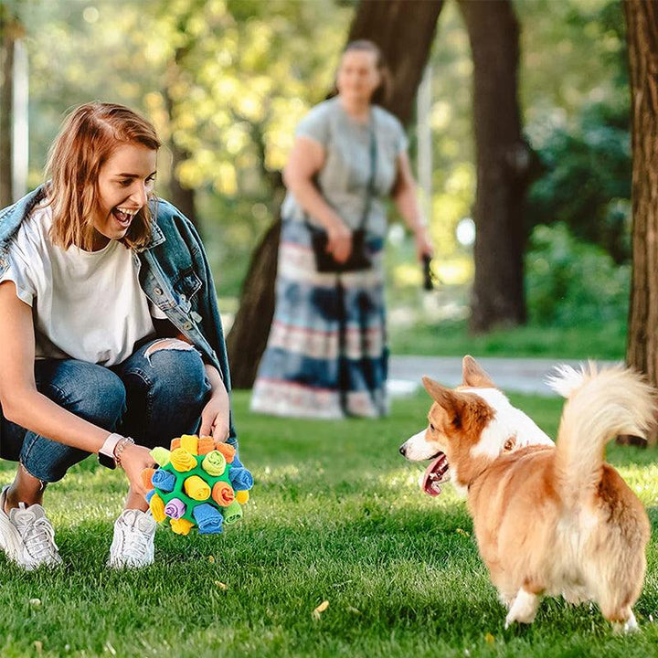 Interactive Dog Toy – SnuffleFun-Red-State of Style