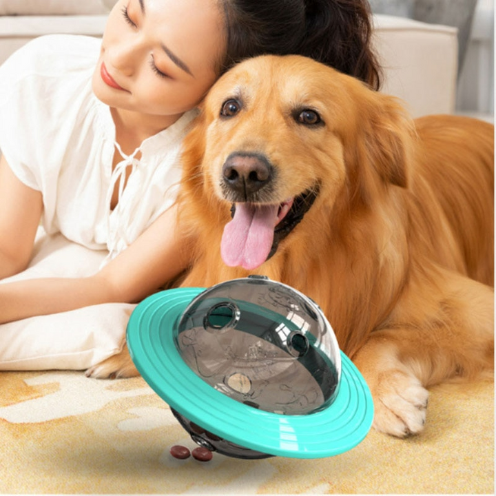 Interactive Dog Toy with Treat Dispenser - SnackSpin-Yellow-State of Style