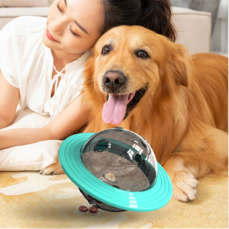 Interactive Dog Toy with Treat Dispenser - SnackSpin-Yellow-State of Style