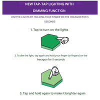 Interactive Hexagonal Lighting - GlowHex-3 Tiles-State of Style