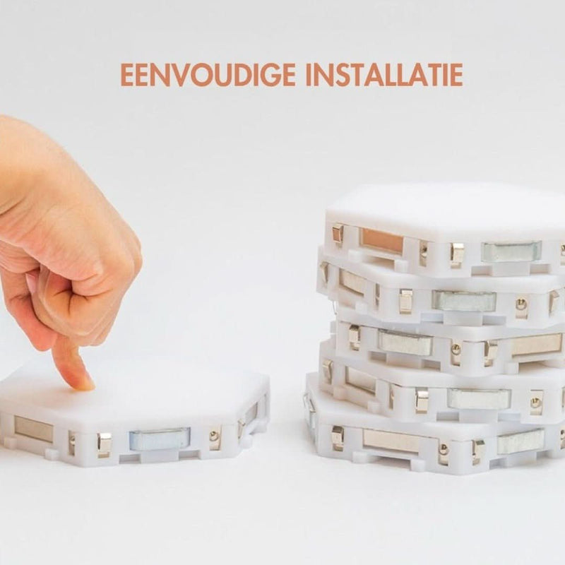Interactive Hexagonal Lighting - GlowHex-Set of 3 Panels-State of Style