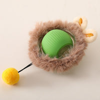Interactive Hunter Ball for Cats - PouncePal-Plush Green-State of Style