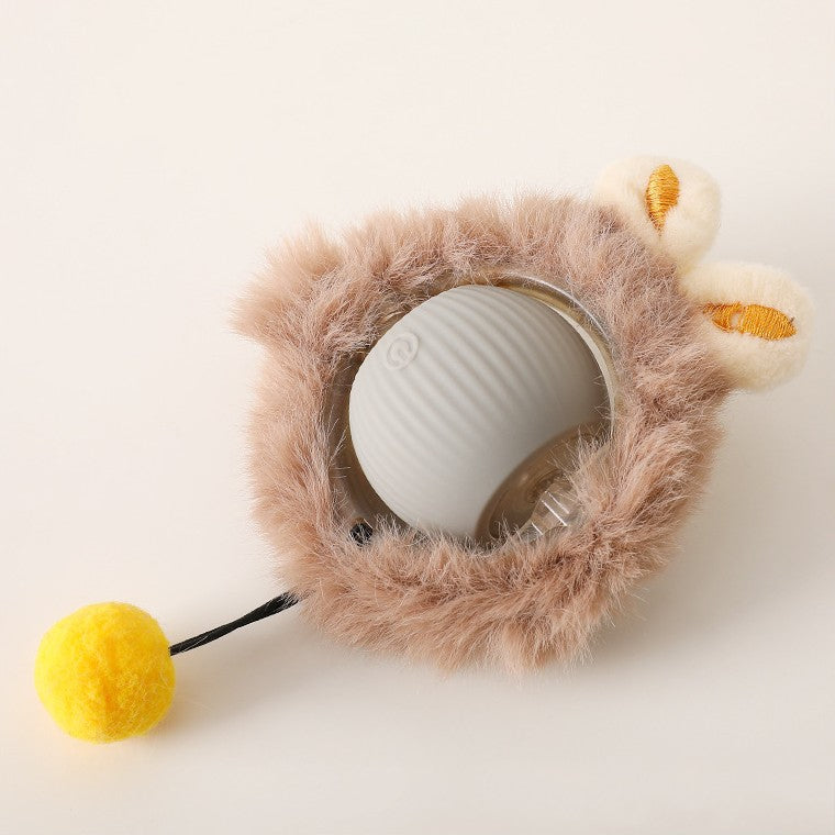Interactive Hunter Ball for Cats - PouncePal-Plush Grey-State of Style
