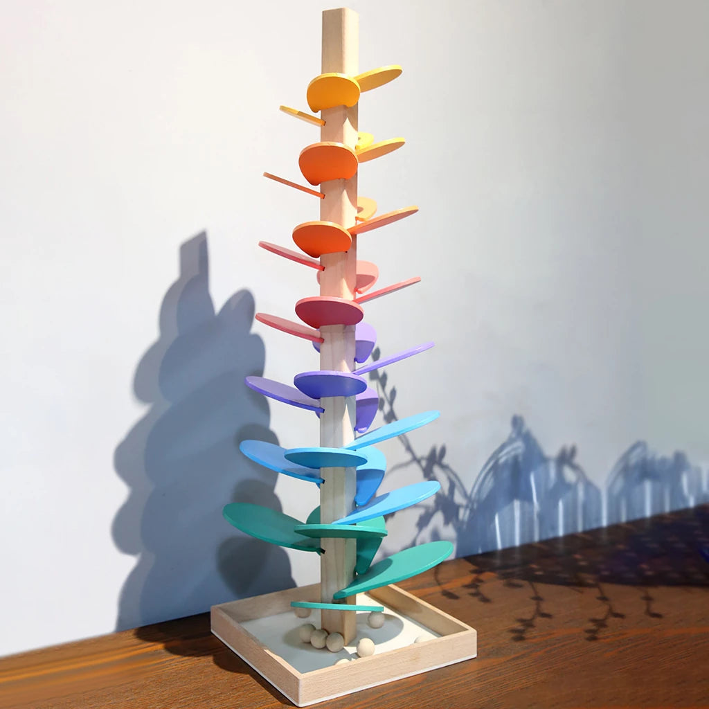 Interactive Rainbow Marble Sound Tree - Luca-Pioneer Set 71 cm (Giant Music Tree + 10 Free Balls)-State of Style