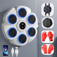 Interactive Smart Boxing Machine - PunchTech-White Parent-Child Set -1 pair of gloves for kids/1 pair for adults-State of Style