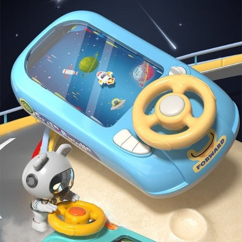 Interactive Steering Wheel Toy – AstroDrive-Green (Race Car)-State of Style
