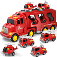 Interactive Truck with Light and Music - GlowRider-Red-State of Style