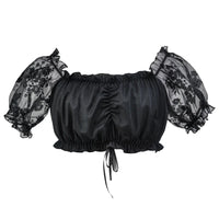 Irmgard Dirndl Blouse – Plus Size Bavarian Style for Oktoberfest-Black (Short Sleeve)-S-State of Style