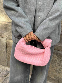 Isabella Woven Mini Handbag-Black-State of Style