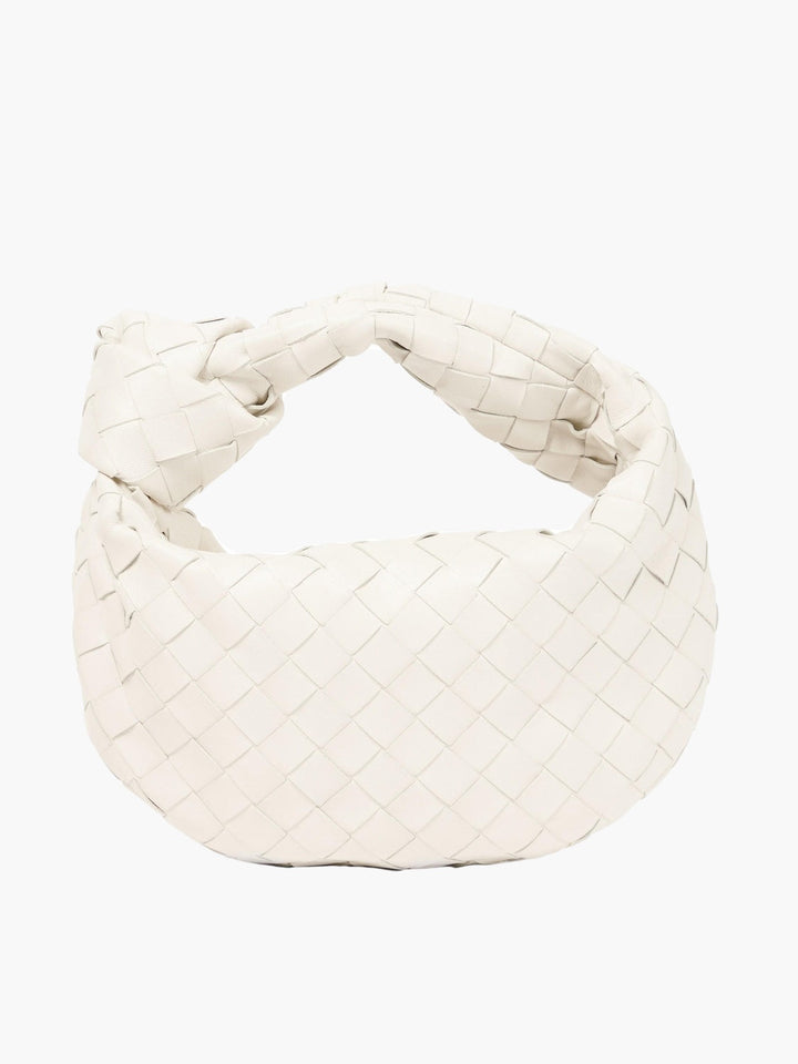 Isabella Woven Mini Handbag-Cream-State of Style