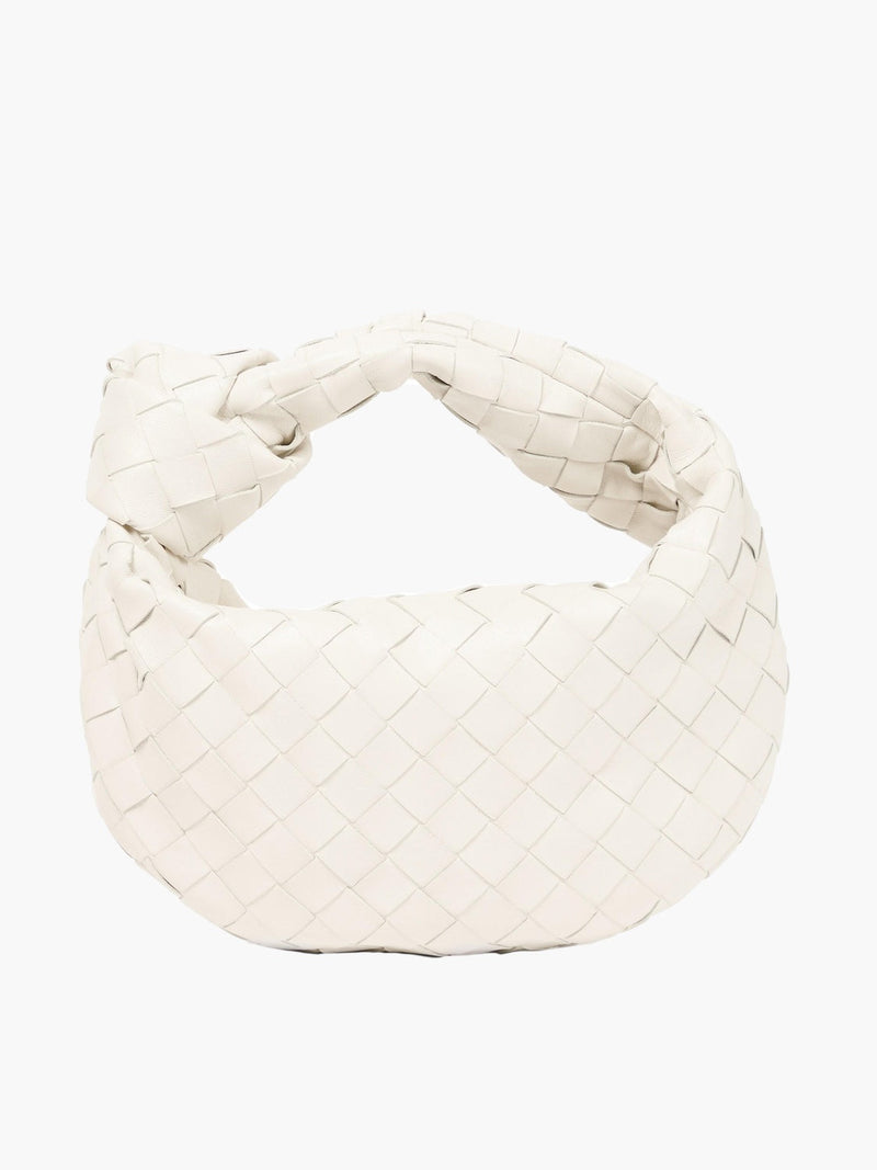 Isabella Woven Mini Handbag-Cream-State of Style