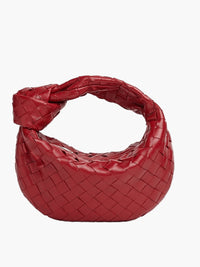 Isabella Woven Mini Handbag-Red-State of Style