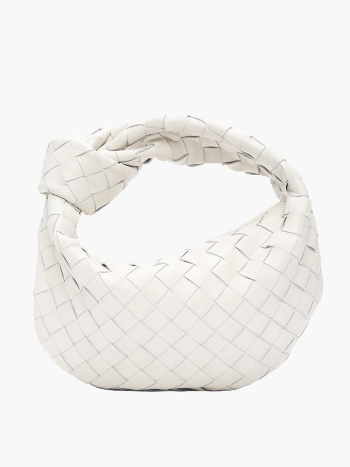 Isabella Woven Mini Handbag-White-State of Style