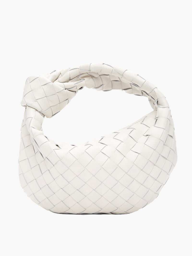 Isabella Woven Mini Handbag-White-State of Style