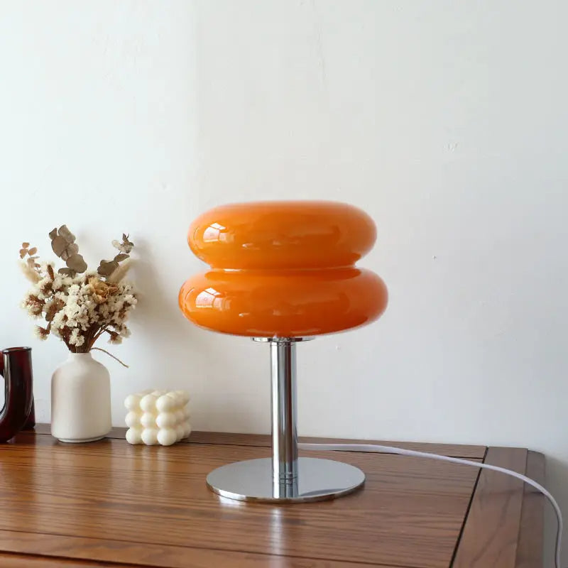 Italian Bauhaus Table Lamp – RetroGlow-Orange-State of Style