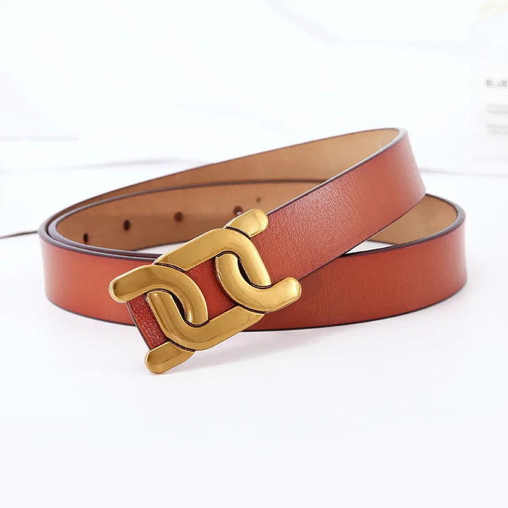Italian-Inspired Fashion Belt with Buckle-Apricot-95 CM-State of Style
