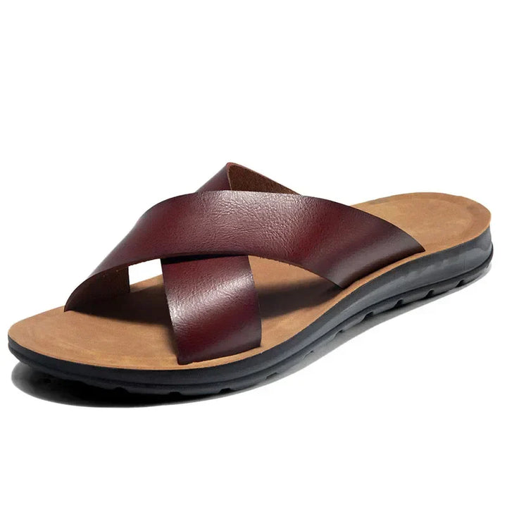 Italian men's leather sandals – Lorenzo-Brown-6-State of Style
