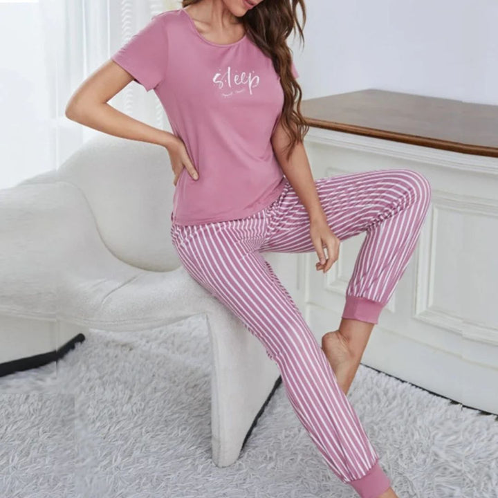 Jane Pyjama Set-Black-S-State of Style