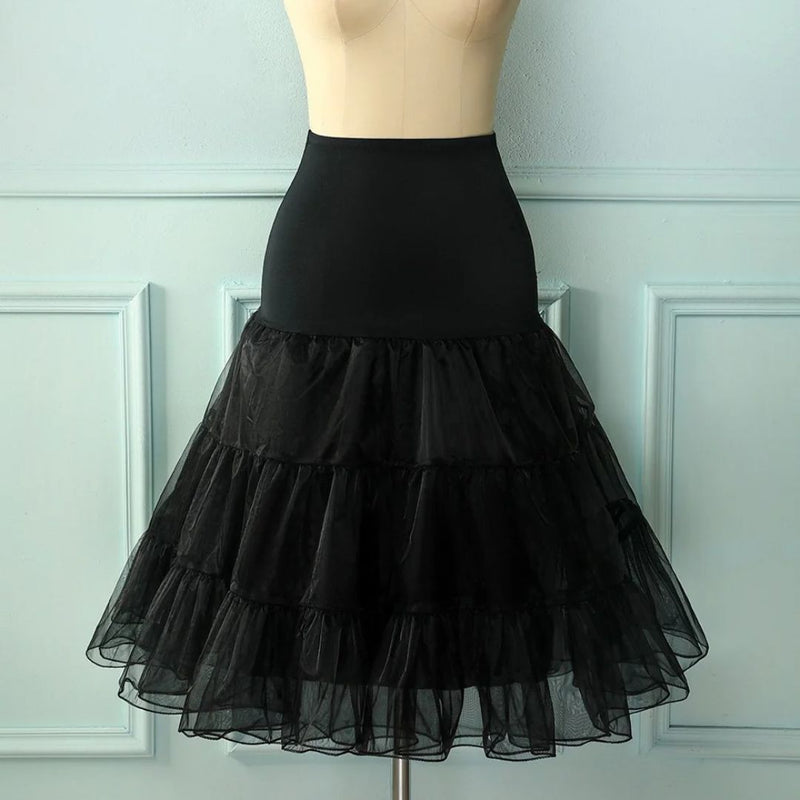 Janine Tutu Petticoat – Elegant Layered Underskirt for a Glamorous Look-Black-S-State of Style