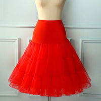 Janine Tutu Petticoat – Elegant Layered Underskirt for a Glamorous Look-Red-S-State of Style