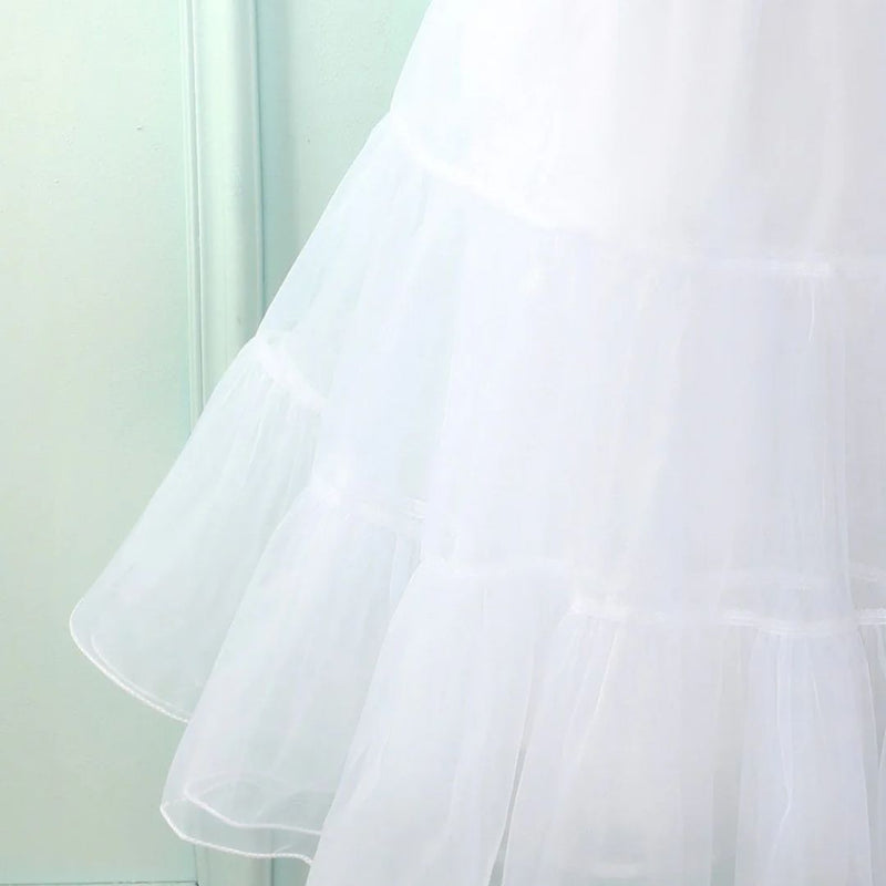 Janine Tutu Petticoat – Elegant Layered Underskirt for a Glamorous Look-White-S-State of Style